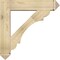 Ekena Millwork Olympic Arts and Crafts Rough Sawn Bracket w/ Offset Brace, Douglas Fir, 8"W x 36"D x 36"H BKT0806X36X36OLY03RDF - alternate 3